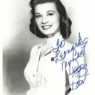 Harvey Peggy Dow Signed Movie Photo