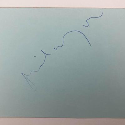 Actor Michael York original signature 