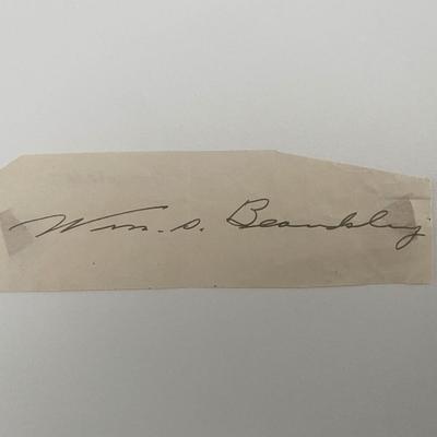 Iowa's 31st Governor William S. Beardsley original signature