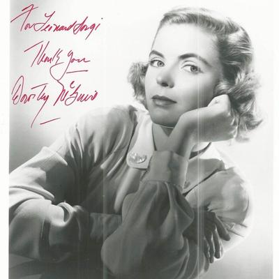 Dorothy McGuire Signed Photo