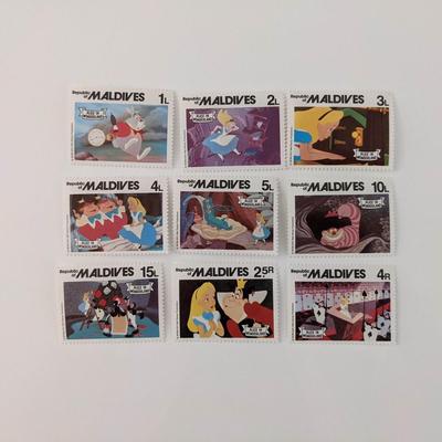 1980 Disney's Alice In Wonderland Stamp Set