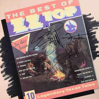 ZZ Top signed The Best Of ZZ Top album 
