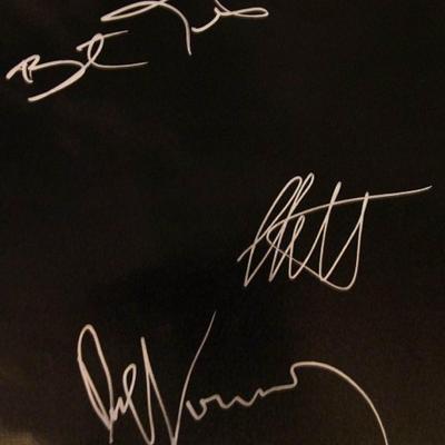 The Killers signed insert poster