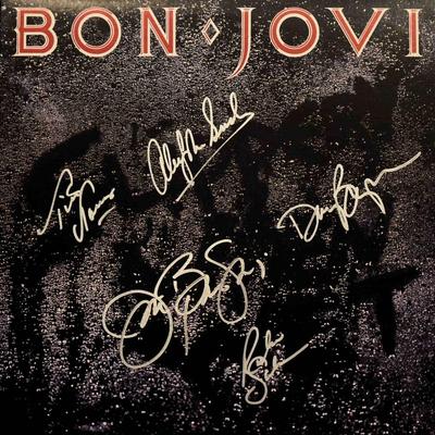 Bon Jovi signed Slippery When Wet album