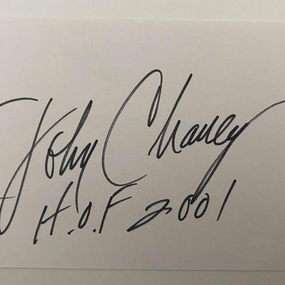 Hall of Fame Basketball Coach John Chaney autograph