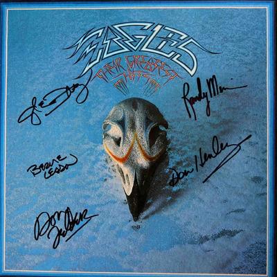 Eagles Their Greatest Hits 1971-1975 signed album