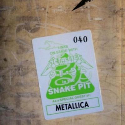 Metallica signed tour book