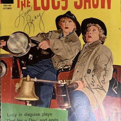 The Lucy Show signed 1963 comic book. GFA Authenticated