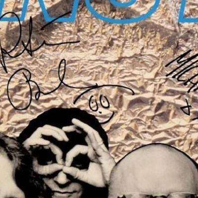 REM signed Monster promo poster