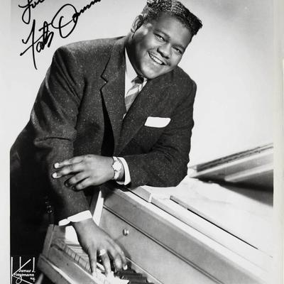 Fats Domino signed promo photo 