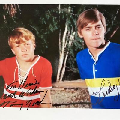 Flipper Luke Halpin and Tommy Norden signed photo