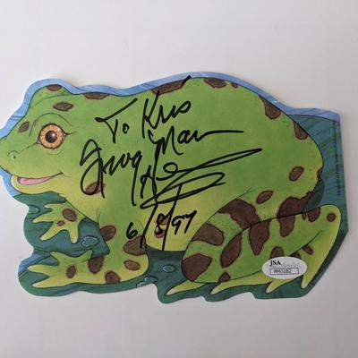Clarence Henry signed frog print JSA