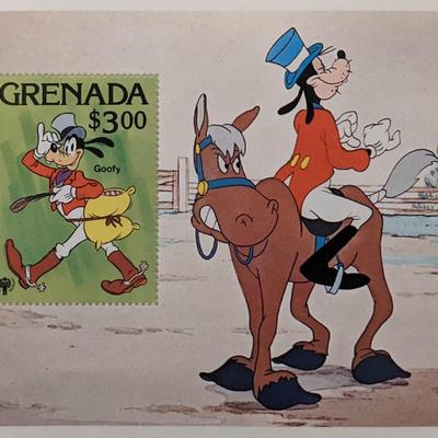 Grenada 1979 Goofy Disney Souvenir Stamp Sheet 