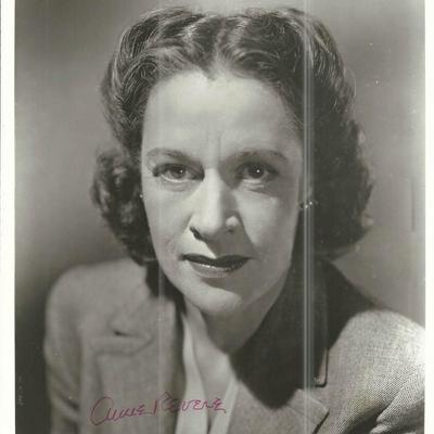 National Velvet Anne Revere Signed Photo