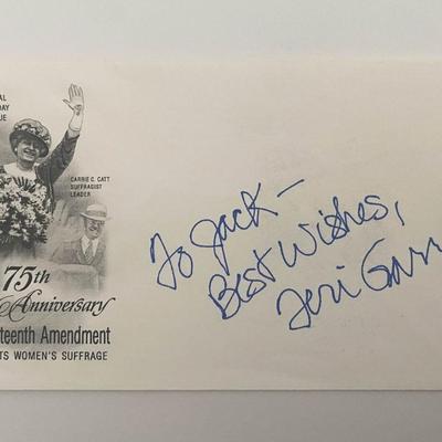 Teri Garr signed cover