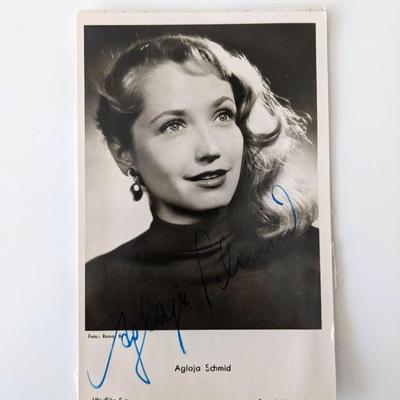 Aglaja Schmid signed photo