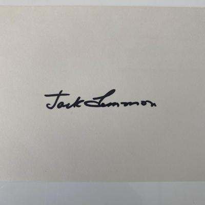 Some like It Hot Jack Lemmon signature 