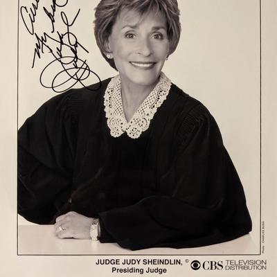 Judge Judy Signed Photo