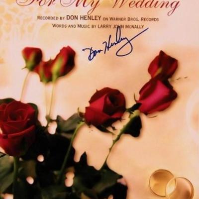 Don Henley signed sheet music