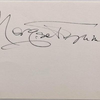 Margaret Truman original signature
