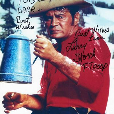 F-Troop Larry Storch signed photo