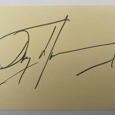 Gunslinger Actor Tony Young original signature