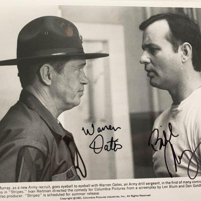 Stripes signed movie photo. GFA Authenticated
