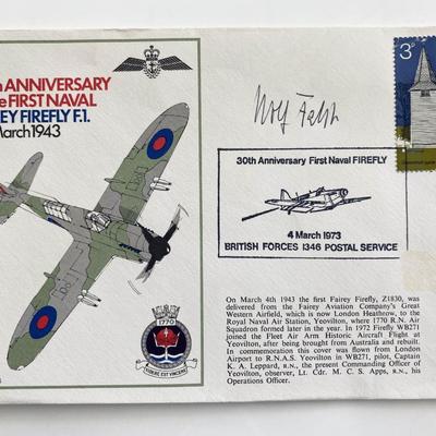 WWII 30th Anniversary First Naval Fairey Firefly  Signed Commemorative Cover