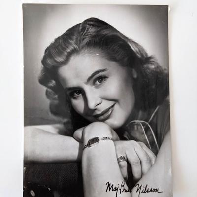 Maj-Britt Nilsson signed photo