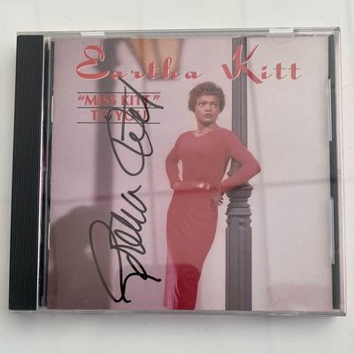 Eartha Kitt signed album