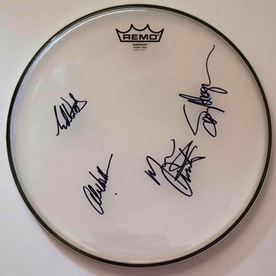 Van Halen signed drum head