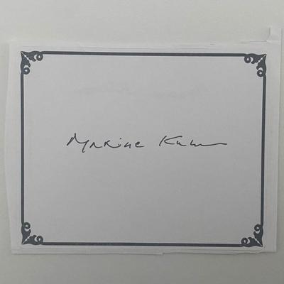 Pulitzer Prize Poet Laureate Maxine Kumin Signed Autograph Bookplate
