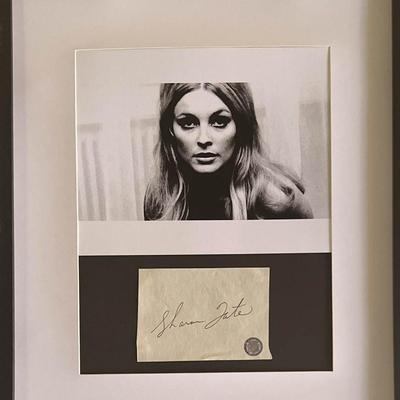Sharon Tate original signature collage 