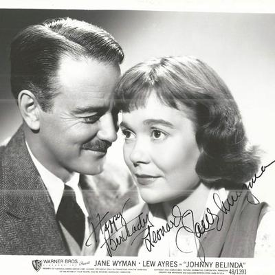 Johnny Belinda Jane Wyman Signed Movie Photo