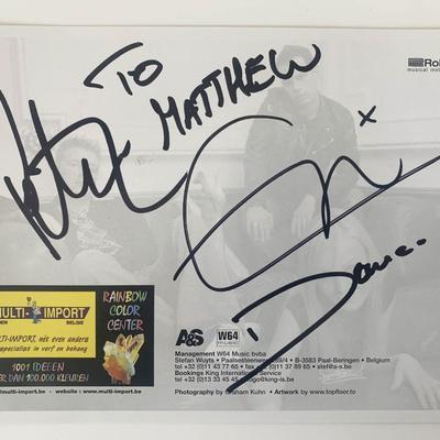 Lasgo signed promo card