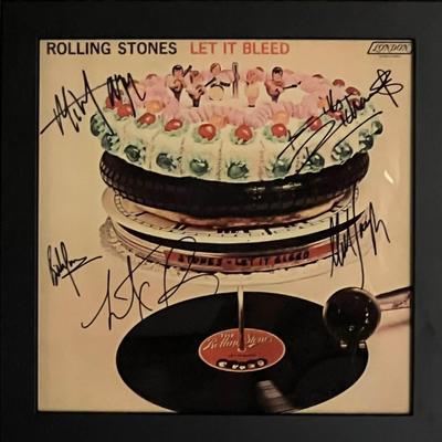 Rolling Stones facsimile signed framed Let it Bleed reprint