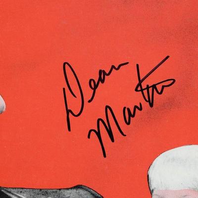 Dean Martin signed sheet music