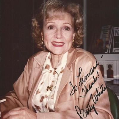 Betty White Signed Photo