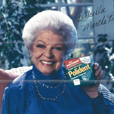 Comedienne Martha Raye signed photo