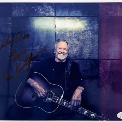 Kris Kristofferson signed photo JSA Authenticated
