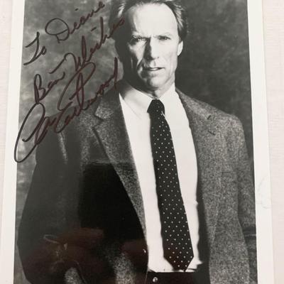 Clint Eastwood signed photo