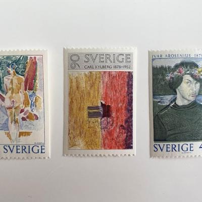 Sweden Ivar Arosenius Set of 3 stamps