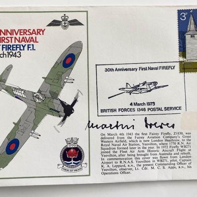WWII 30th Anniversary First Naval Fairey Firefly  Signed Commemorative Cover