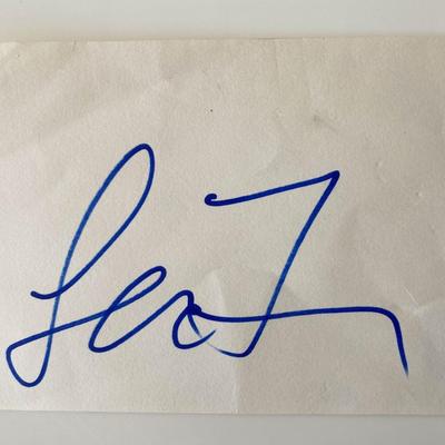 Back to The Future Leah Thompson Signature Cut