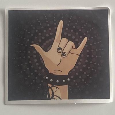 Rock on sticker 