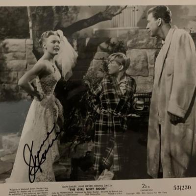 The Girl Next Door June Haver signed movie photo