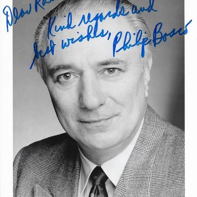 Philip Bosco signed photo