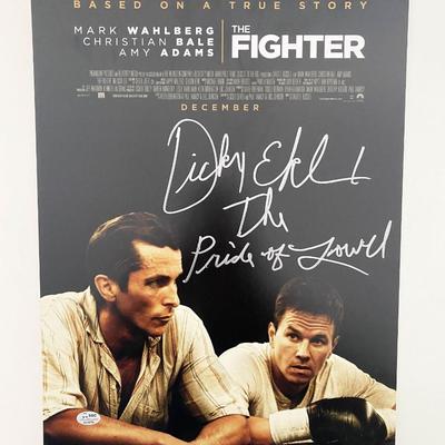The Fighter Dicky Eklund signed movie poster (SGC Authenticated)