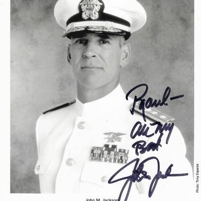 JAG John M. Jackson signed photo