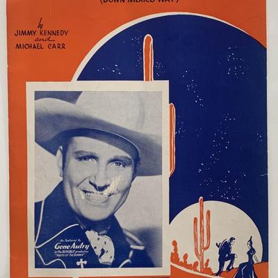 South Of The Border unsigned sheet music